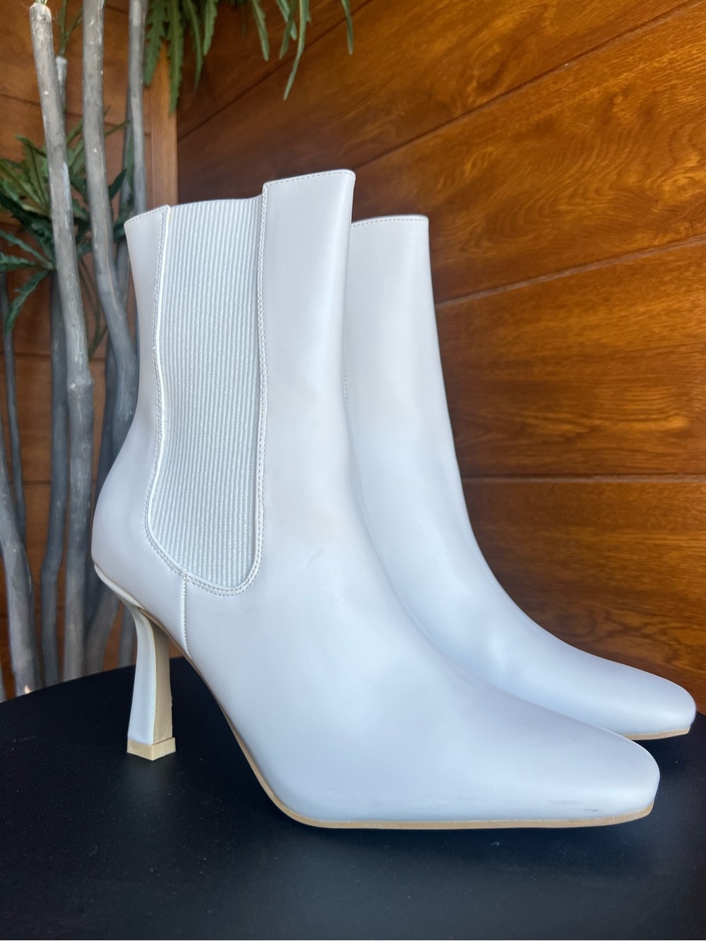 NWOT Nasty Gal Vegan Leather Heeled Boots Size 9
